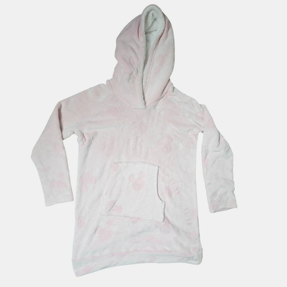 Disney Minnie Fleece Lounge Sleepwear Pullover Hoodie Womens Pink Size M